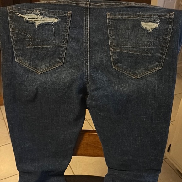 American Eagle Outfitters Blue Slim Straight Jeans - Picture 5 of 6
